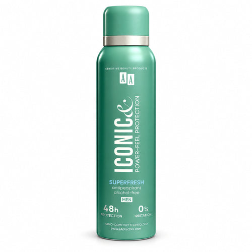 Iconic Superfresh Men's Antiperspirant Spray, 150 ml – AA / Iconic Superfresh Antyperspirant w sprayu dla mężczyzn, 150 ml – AA