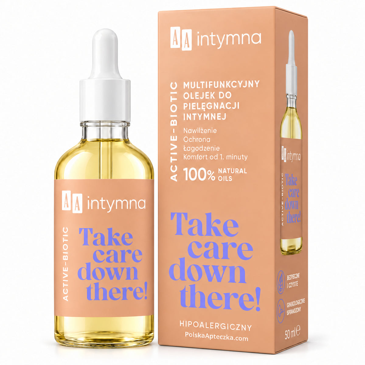 Intymna Active-Biotic Intimate Care Oil, 50 ml – AA / Intymna Active-Biotic Olejek do pielęgnacji intymnej, 50 ml – AA