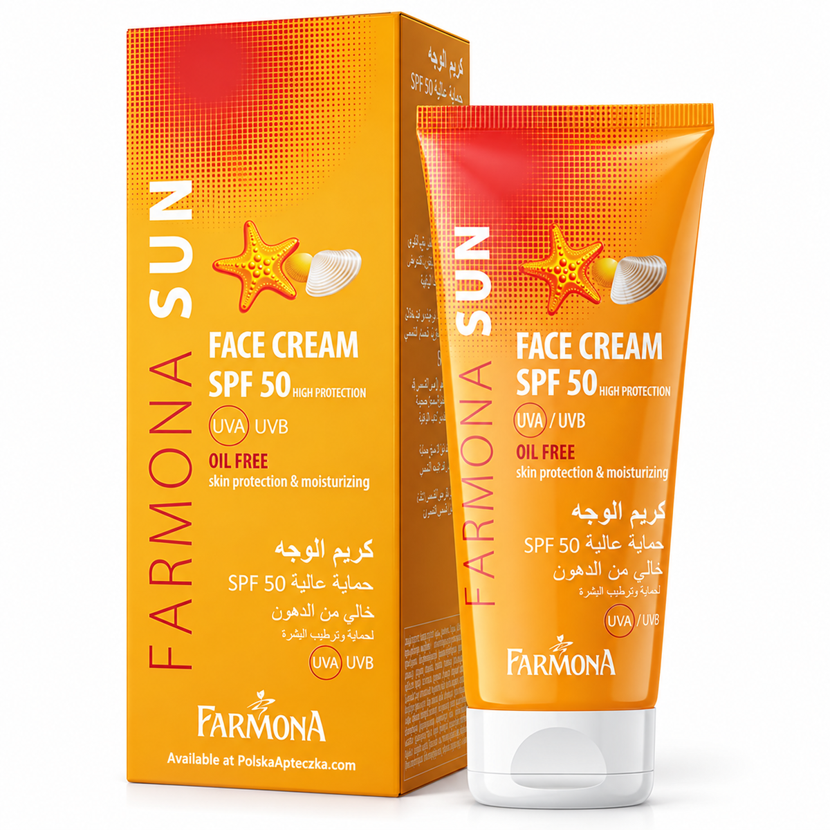 Farmona Sun Oil-Free Protective & Moisturizing Face Cream SPF 50, 50 ml / Sun Oil Free – Ochronny i nawilżający krem do twarzy SPF 50, 50 ml
