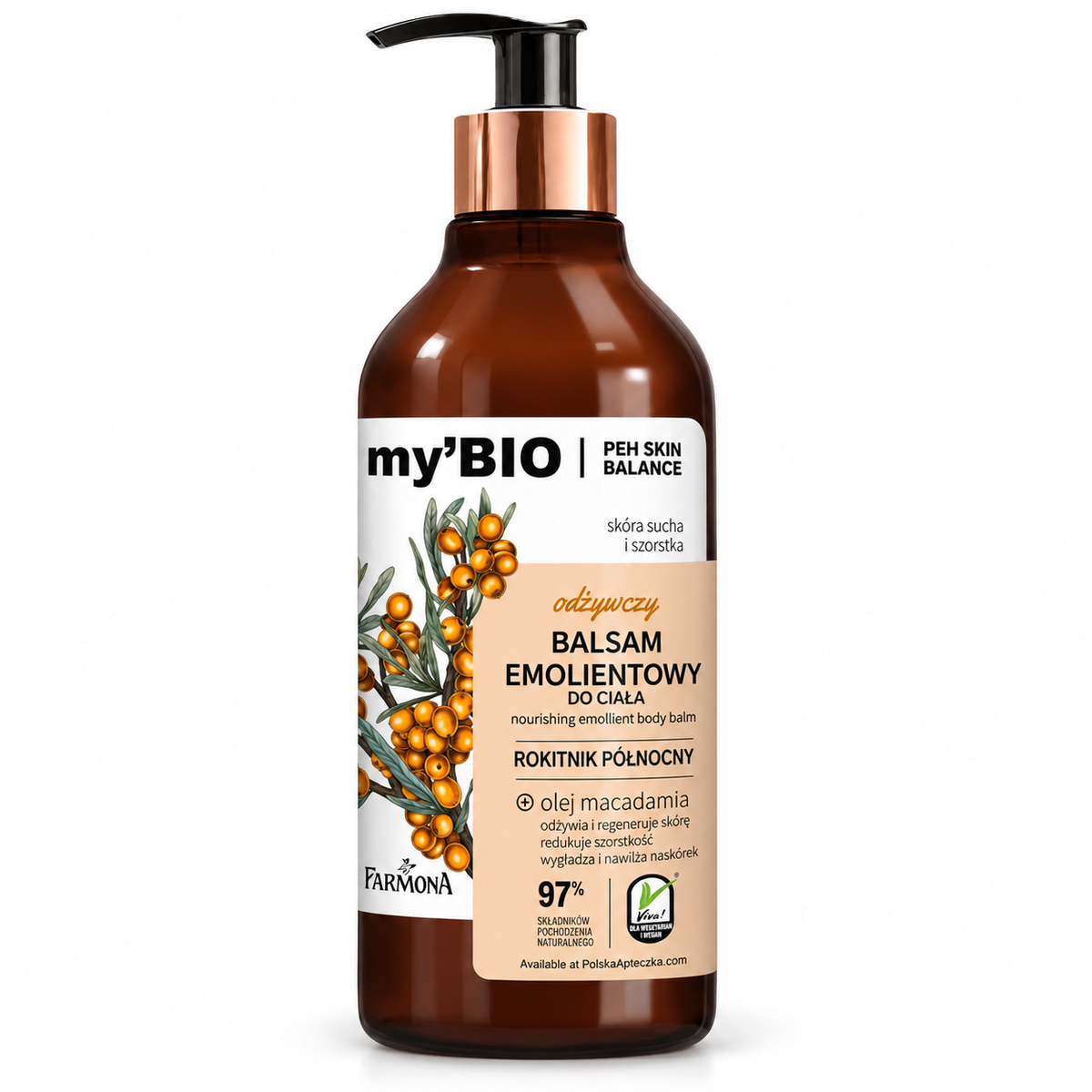 Farmona My Bio Nourishing Emollient Body Balm for Dry Skin, 400 ml / Odżywczy balsam emolientowy do skóry suchej, 400 ml