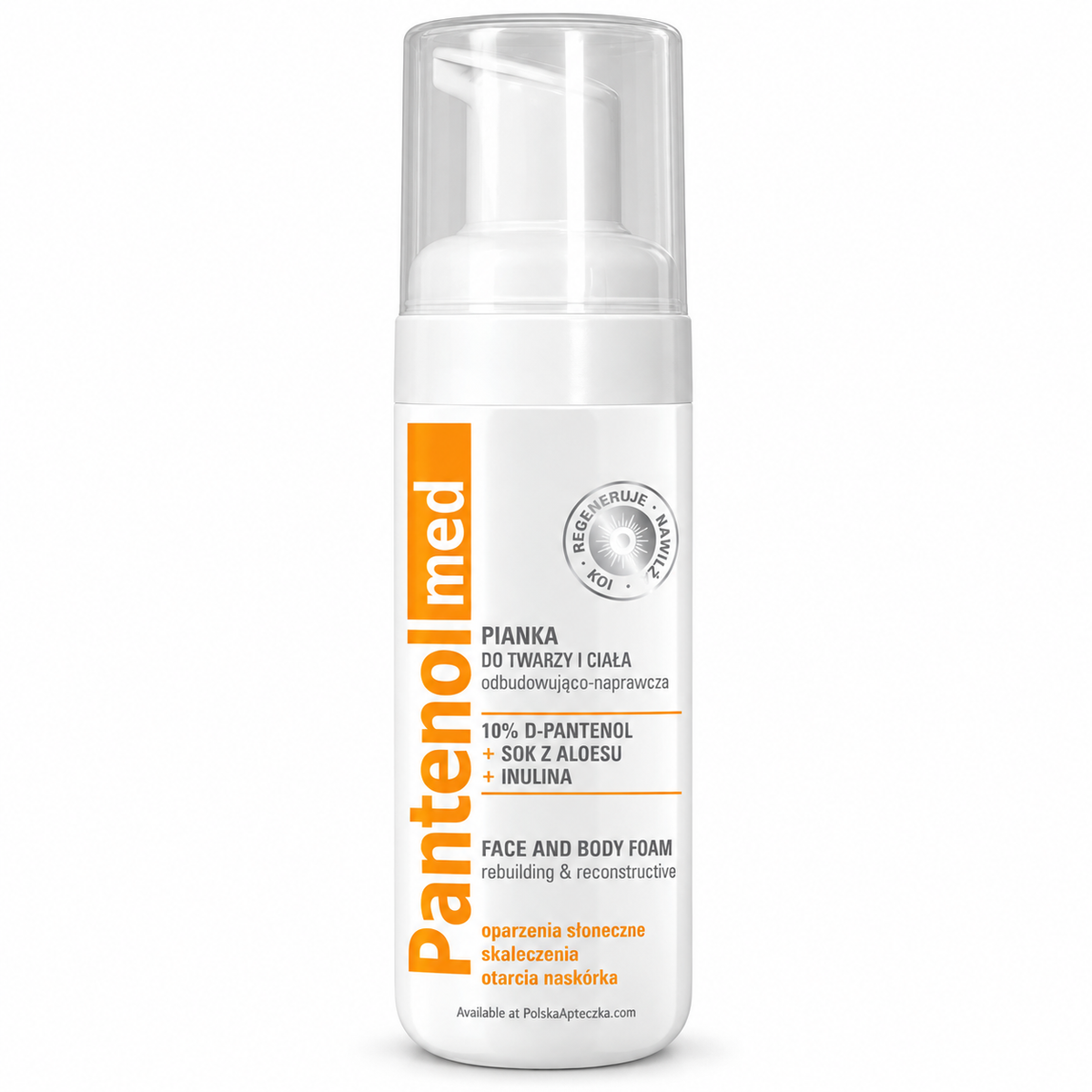Pantenol Med 10% Panthenol Rebuilding Face & Body Foam, 150 ml / Pantenol – Odbudowująca pianka do twarzy i ciała, 150 ml