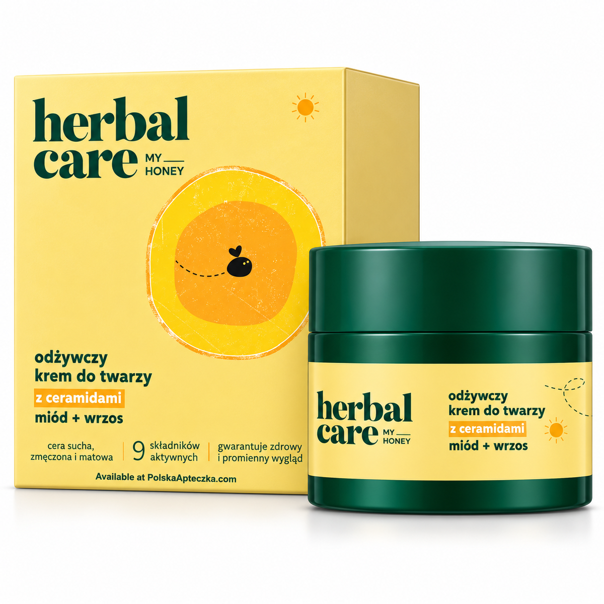 Farmona Herbal Care Honey & Heather Nourishing Ceramide Face Cream, 50 ml / Miód i wrzos – Odżywczy krem do twarzy z ceramidami, 50 ml
