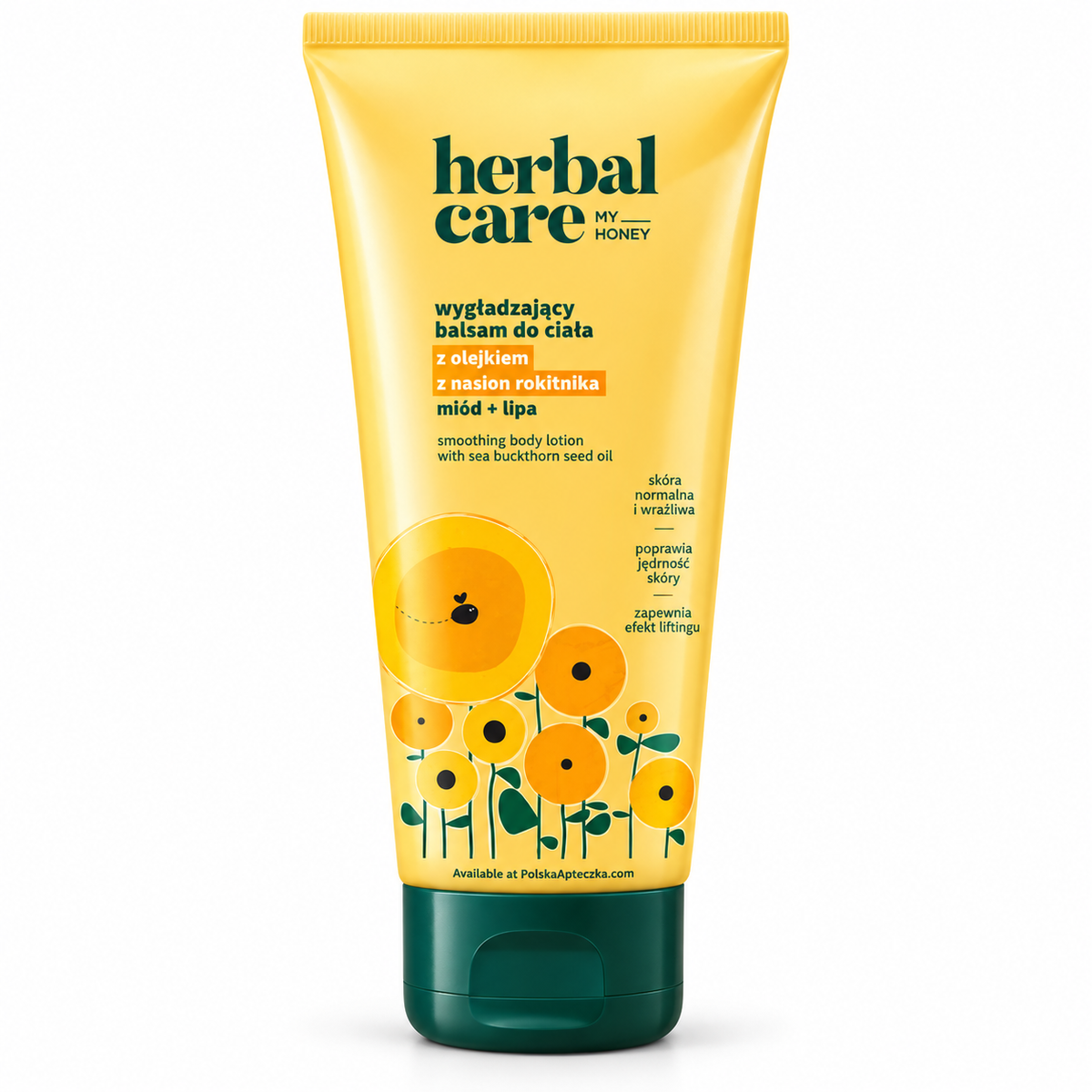 Farmona Herbal Care Honey & Linden Smoothing Body Balm with Sea Buckthorn Oil, 200 ml / Miód i lipa – Wygładzający balsam do ciała z olejkiem z nasion rokitnika, 200 ml