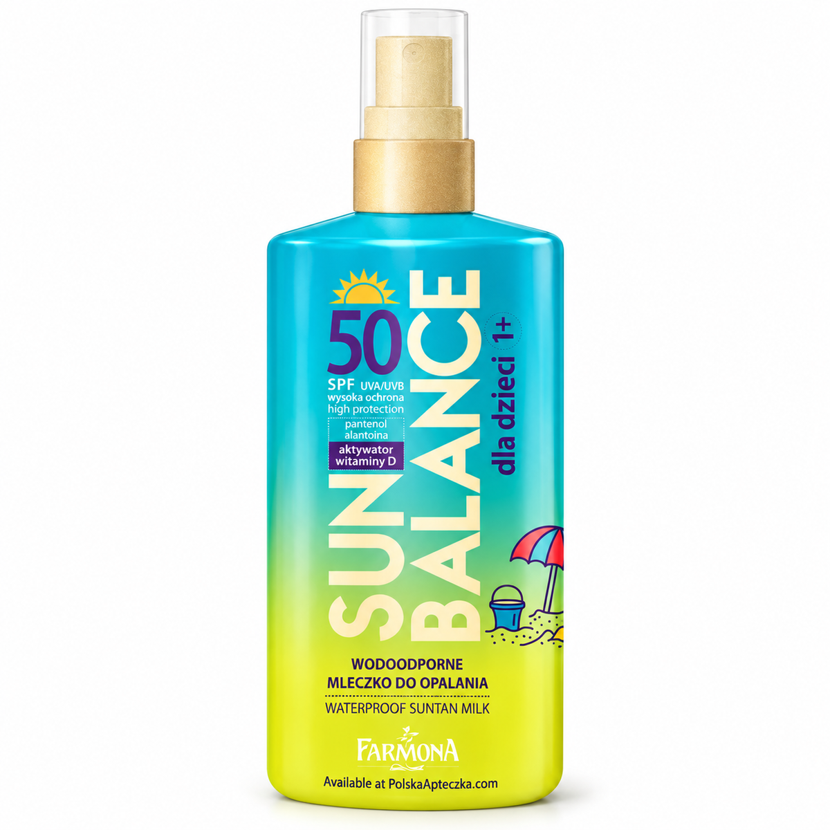 Farmona Sun Balance Kids Water-Resistant Sun Lotion SPF 50, 150 ml / Sun Balance – Wodoodporne mleczko do opalania dla dzieci SPF 50, 150 ml