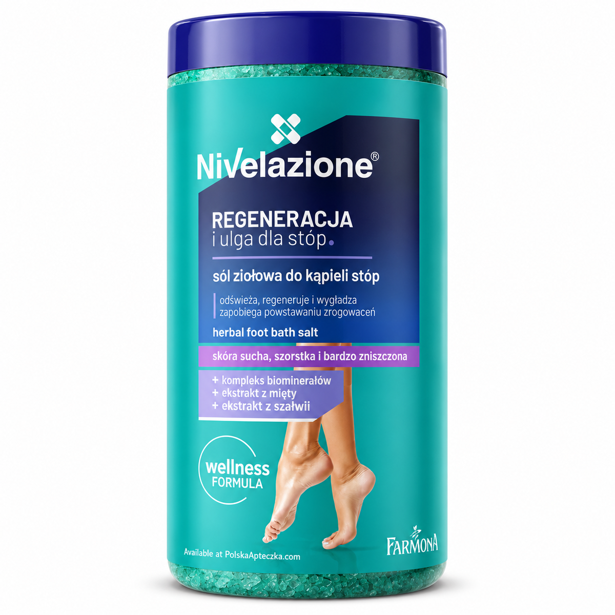 Farmona Nivelazione Herbal Foot Bath Salt, 600 g / Ziołowa sól do kąpieli stóp, 600 g