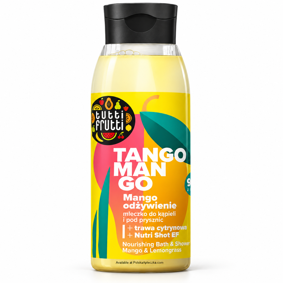 Farmona Tutti Frutti Mango & Lemongrass Nourishing Bath & Shower Milk, 400 ml / Mango i trawa cytrynowa – Odżywcze mleczko do kąpieli i pod prysznic, 400 ml