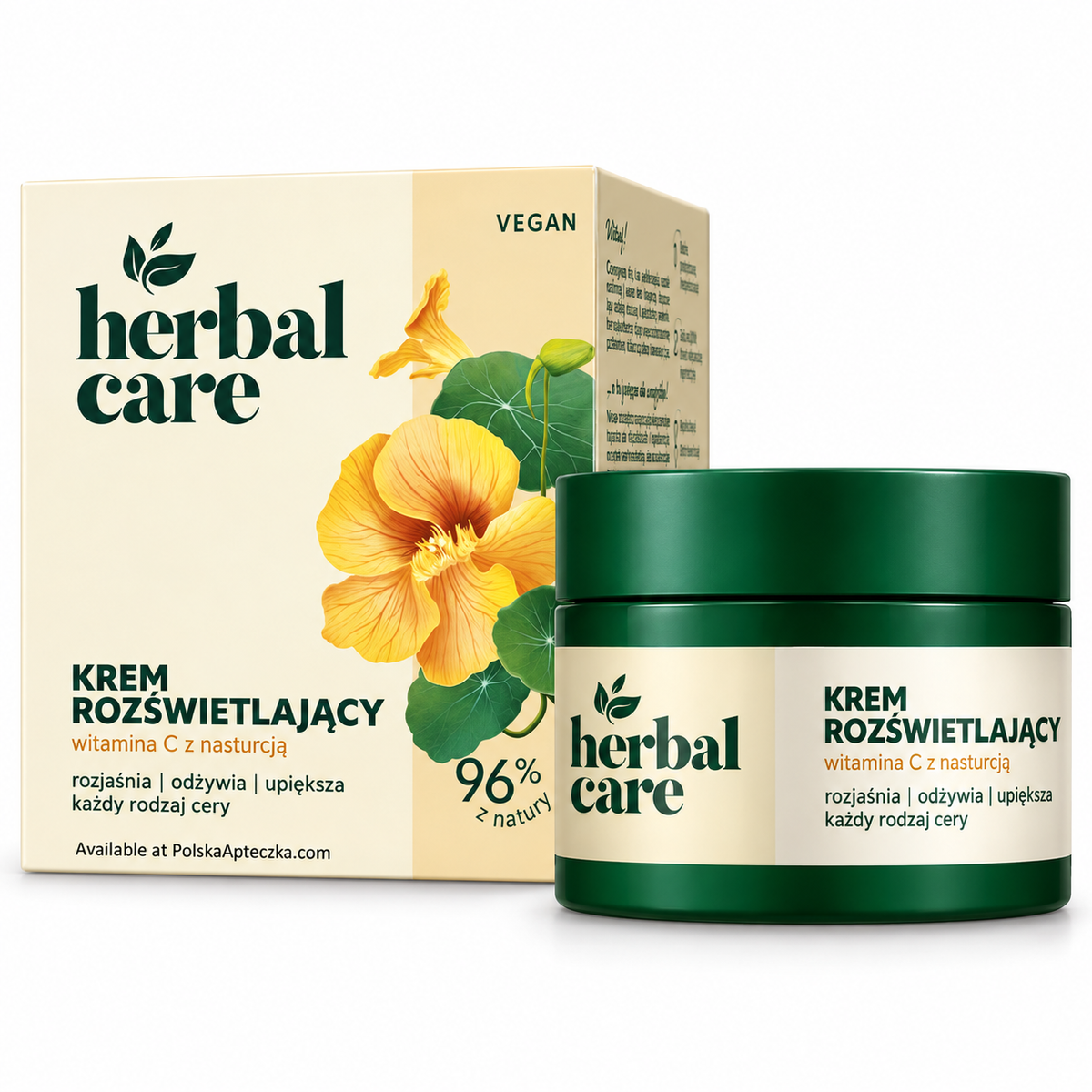 Farmona Herbal Care Vitamin C & Nasturtium Brightening Face Cream, 50 ml / Witamina C i nasturcja – Rozświetlający krem do twarzy, 50 ml