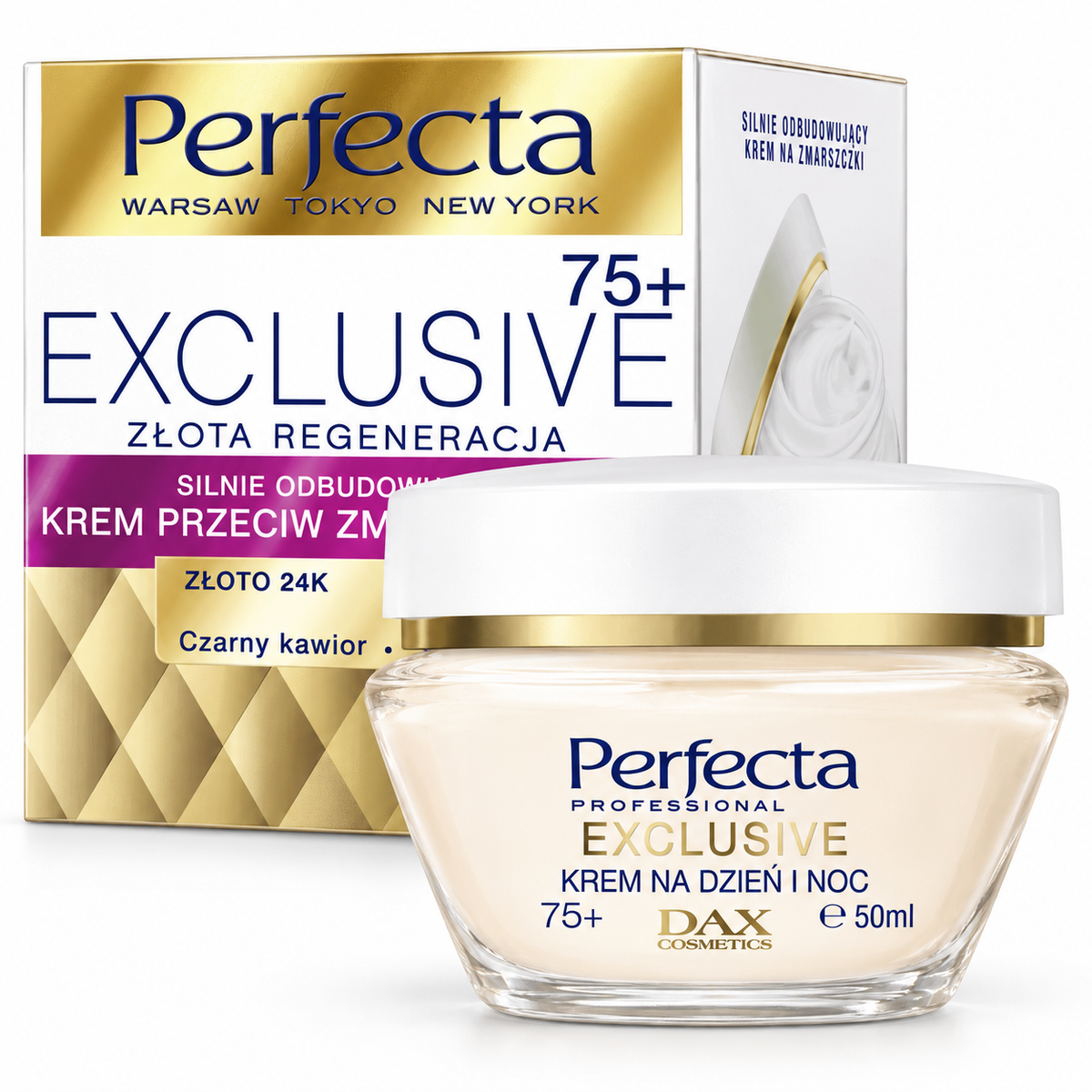 Perfecta Exclusive 75+ Restoring Day & Night Cream 50 ml | Perfecta Exclusive 75+ Krem odbudowujący na dzień i noc 50 ml