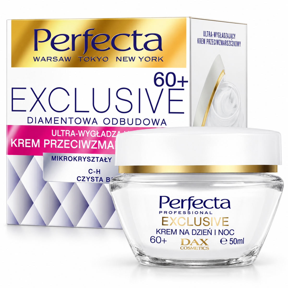 Perfecta Exclusive 60+ Anti-Wrinkle Day & Night Cream 50 ml | Perfecta Exclusive 60+ Krem przeciwzmarszczkowy na dzień i noc 50 ml