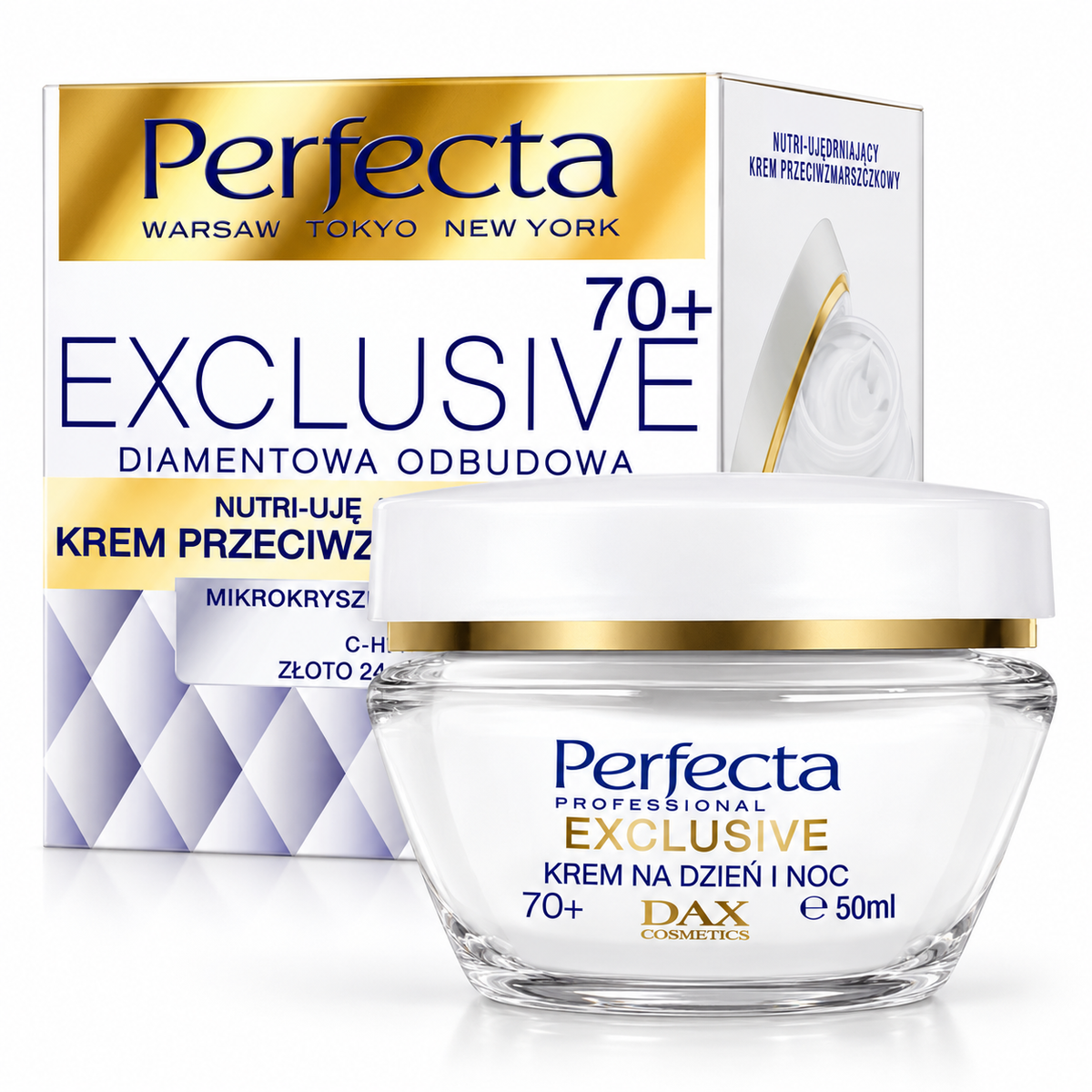 Perfecta Exclusive 70+ Anti-Wrinkle Day & Night Cream 50 ml | Perfecta Exclusive 70+ Krem przeciwzmarszczkowy na dzień i noc 50 ml