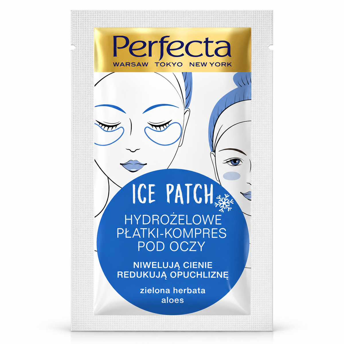 Perfecta Ice Patch Hydrogel Eye Patches 1 Pair | Perfecta Ice Patch Hydrożelowe płatki pod oczy 1 para