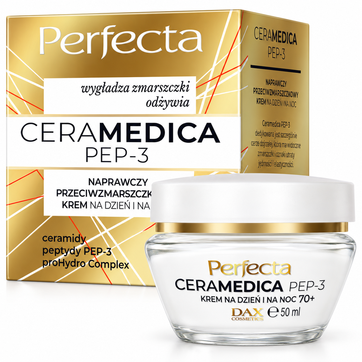 Perfecta Ceramedica PEP-3 70+ Nourishing Day & Night Cream 50 ml | Perfecta Ceramedica PEP-3 70+ Krem odżywczy na dzień i noc 50 ml