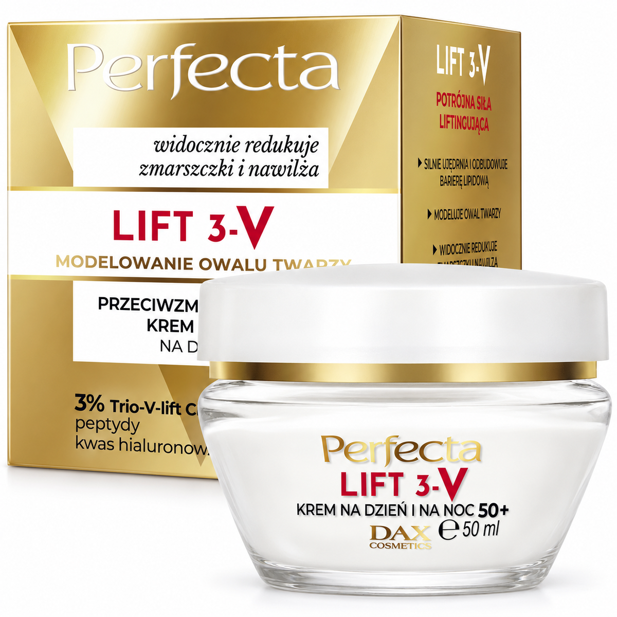 Perfecta Lift 3-V 50+ Firming Day & Night Cream 50 ml | Perfecta Lift 3-V 50+ Krem liftingujący na dzień i noc 50 ml
