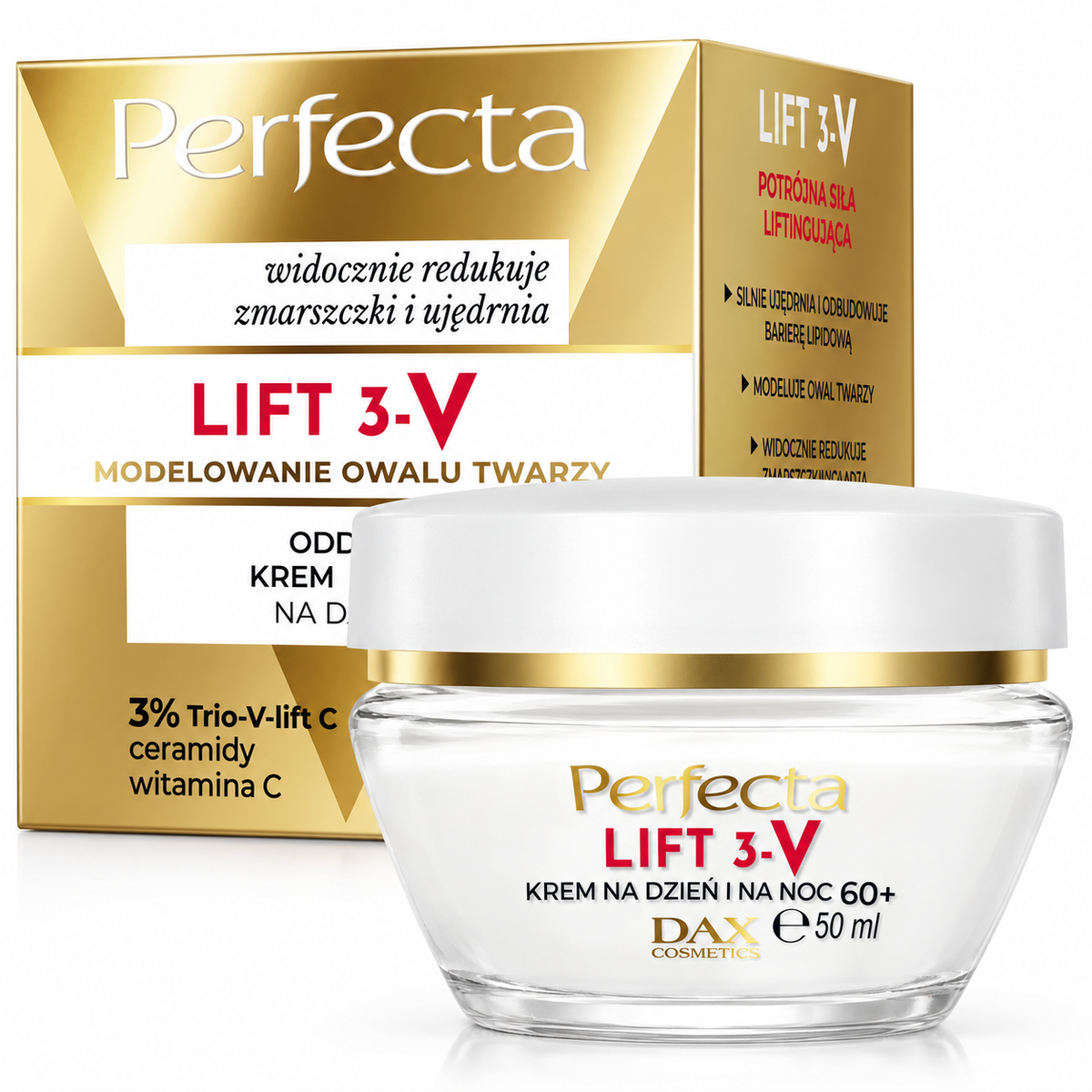 Perfecta Lift 3-V 60+ Restoring Day & Night Cream 50 ml | Perfecta Lift 3-V 60+ Krem odbudowujący na dzień i noc 50 ml