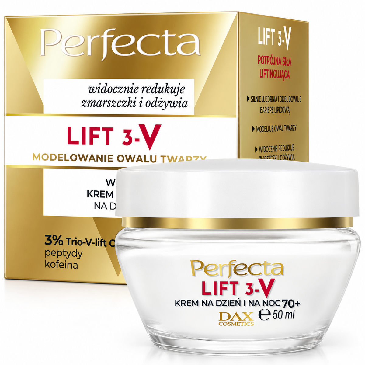 Perfecta Lift 3-V 70+ Smoothing Day & Night Cream 50 ml | Perfecta Lift 3-V 70+ Krem wygładzający na dzień i noc 50 ml