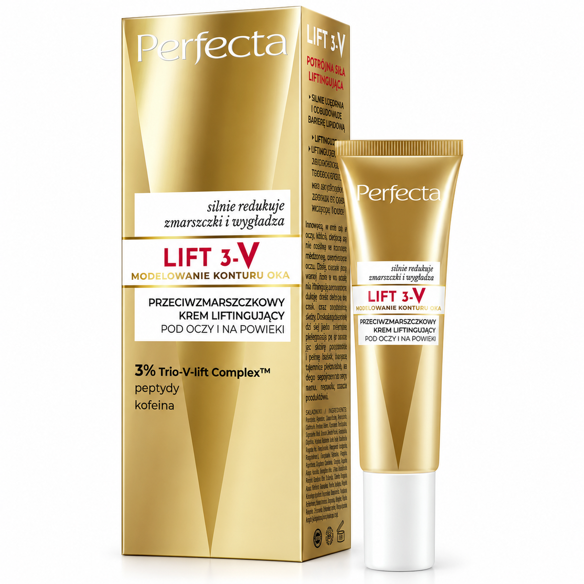 Perfecta Lift 3-V Smoothing Eye & Eyelid Cream 15 ml | Perfecta Lift 3-V Krem wygładzający pod oczy i na powieki 15 ml