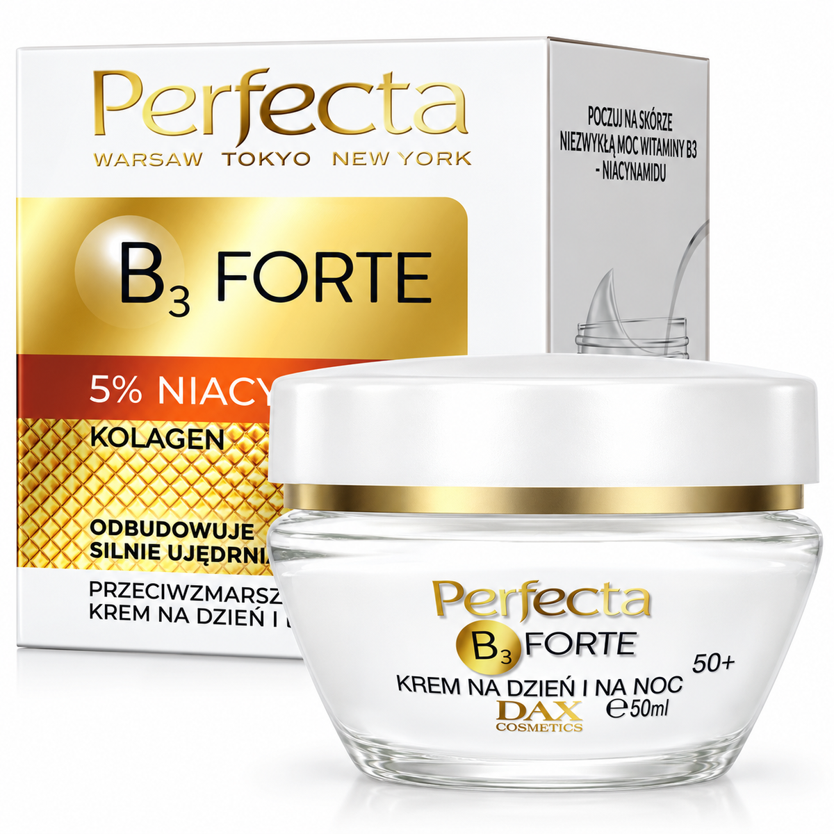 Perfecta B3 Forte 50+ Firming Day & Night Cream 50 ml | Perfecta B3 Forte 50+ Krem ujędrniający na dzień i noc 50 ml