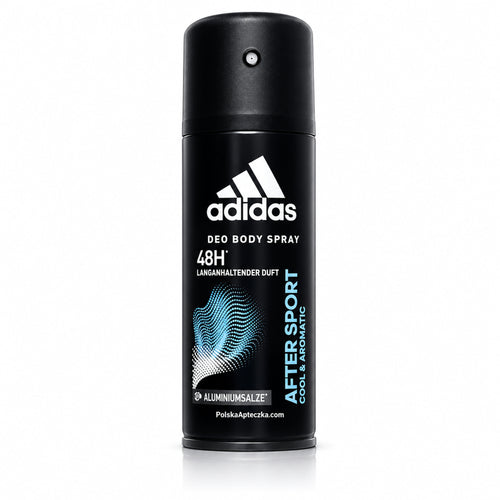 After Sport Men's Deodorant Body Spray, 150 ml – Adidas / After Sport Dezodorant w sprayu dla mężczyzn, 150 ml – Adidas