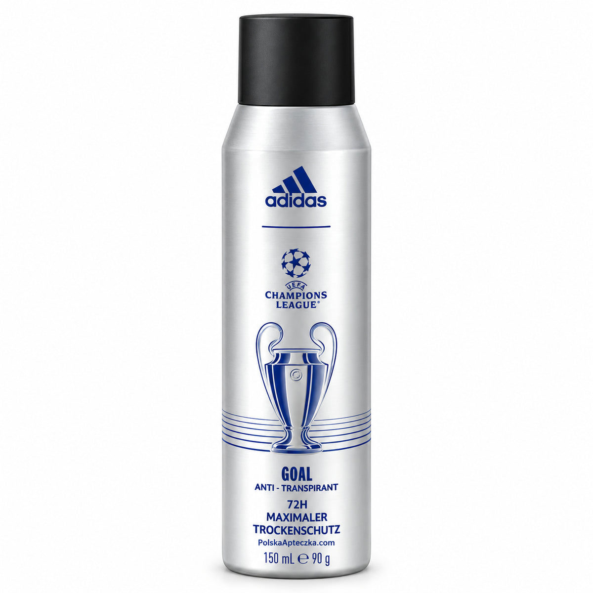 UEFA Champions League Goal Men's Antiperspirant Spray, 150 ml – Adidas / UEFA Champions League Goal Antyperspirant w sprayu dla mężczyzn, 150 ml – Adidas