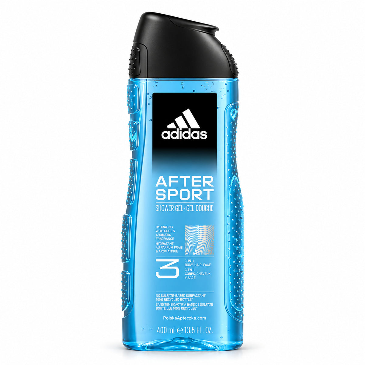 After Sport Men's 3-in-1 Shower Gel, 400 ml – Adidas / After Sport Żel pod prysznic 3w1 dla mężczyzn, 400 ml – Adidas