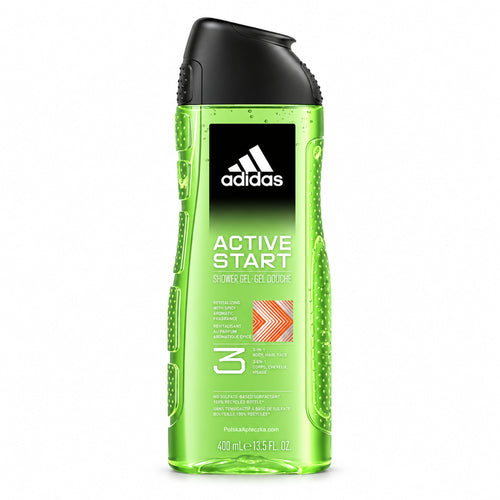 Active Start Men's 3-in-1 Shower Gel, 400 ml – Adidas / Active Start Żel pod prysznic 3w1 dla mężczyzn, 400 ml – Adidas