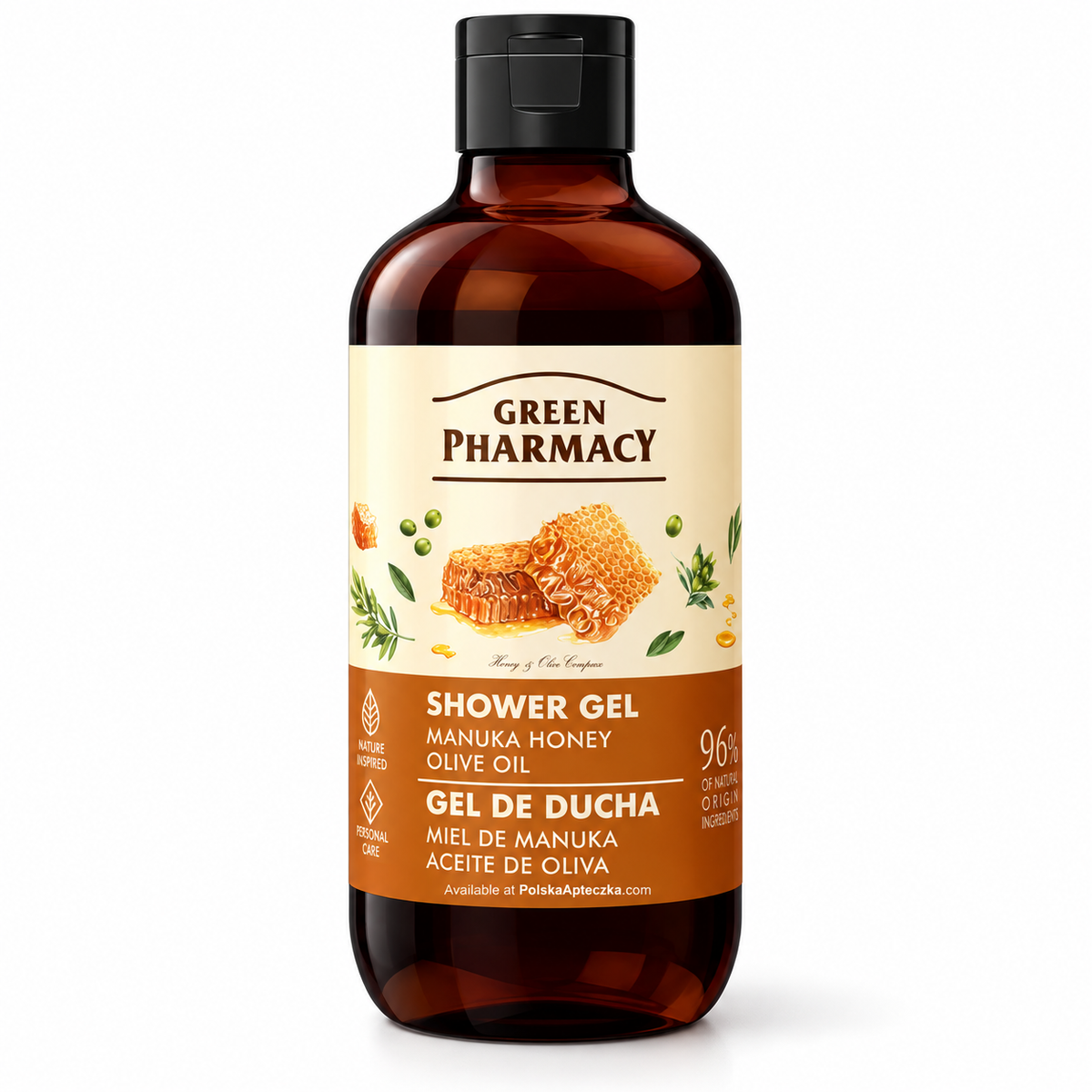 Green Pharmacy Manuka Honey & Olive Oil Shower Gel 500 ml — product front