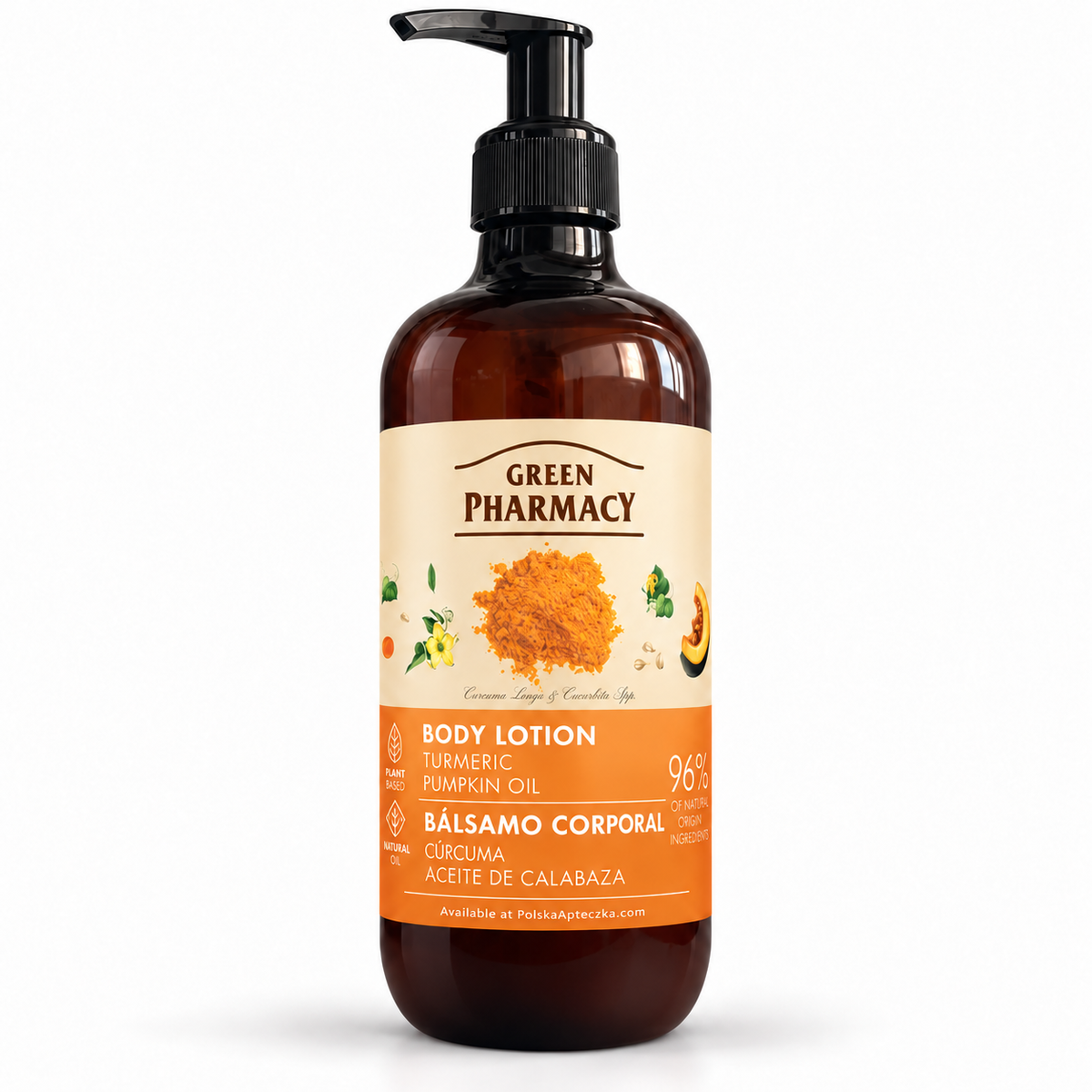 Green Pharmacy Turmeric & Pumpkin Oil Body Lotion 400 ml — product front