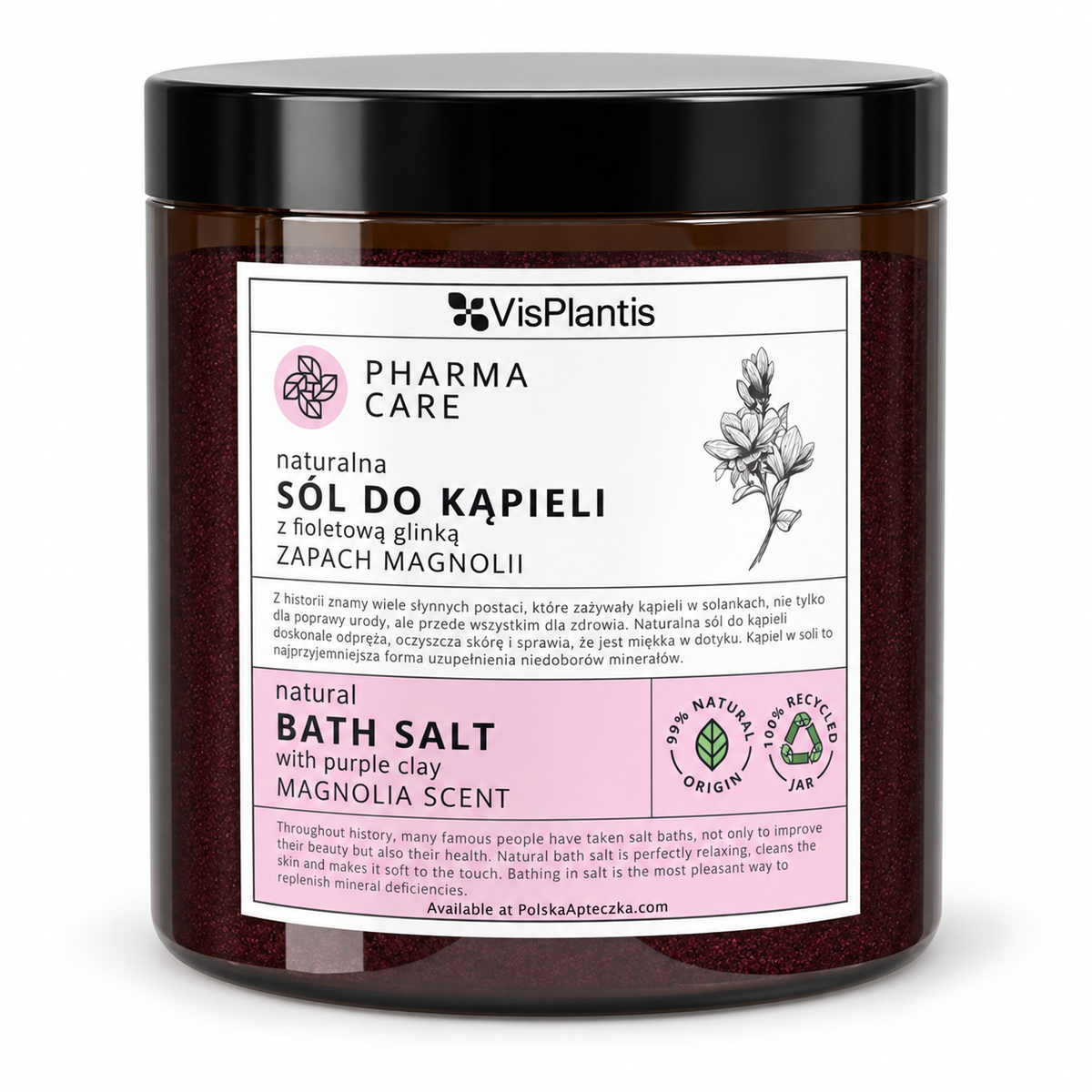 Pharma Care Purple Clay Magnolia Bath Salt 800 g — product front