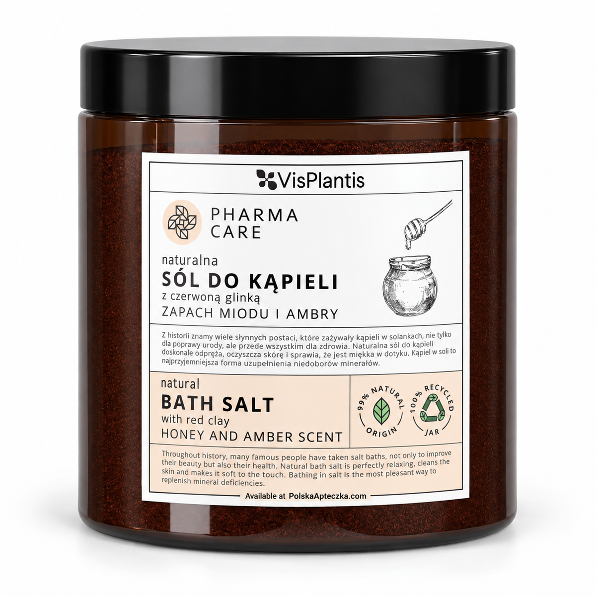 Pharma Care Red Clay Honey & Amber Bath Salt 800 g — product front