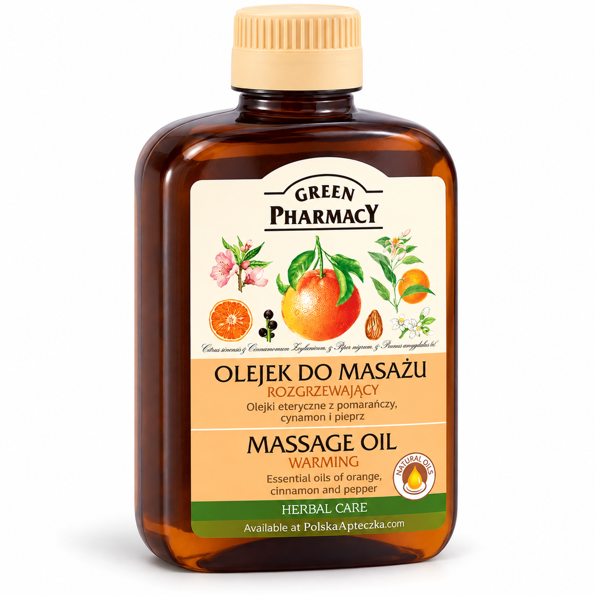Green Pharmacy Warming Massage Oil 200 ml — product front
