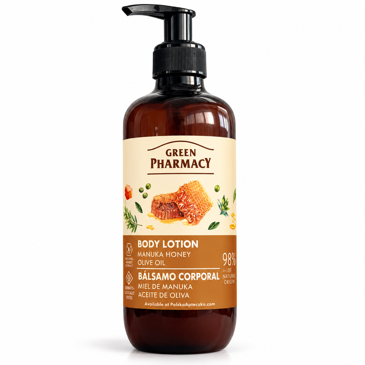 Green Pharmacy Manuka Honey & Olive Oil Body Lotion, 500 ml / Miód manuka i oliwa – Balsam do ciała, 500 ml