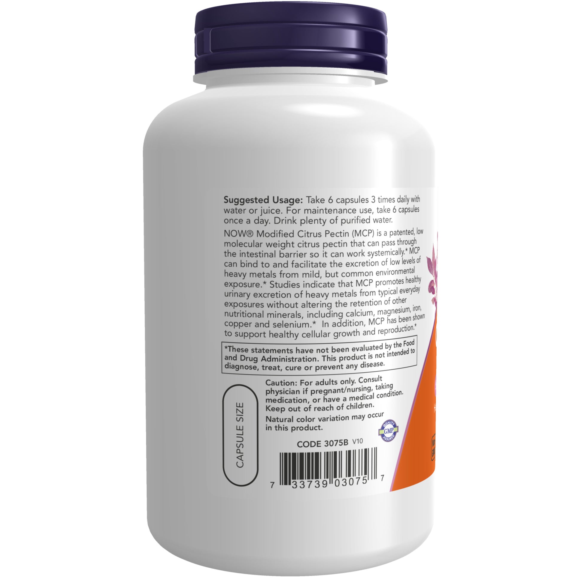 Modified Citrus Pectin 800mg 180 Veg Capsules Apteczka Proton