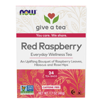 NOW Foods Red Raspberry Tea - 24 Tea Bags / czerwony malina herbata - 24 saszetek