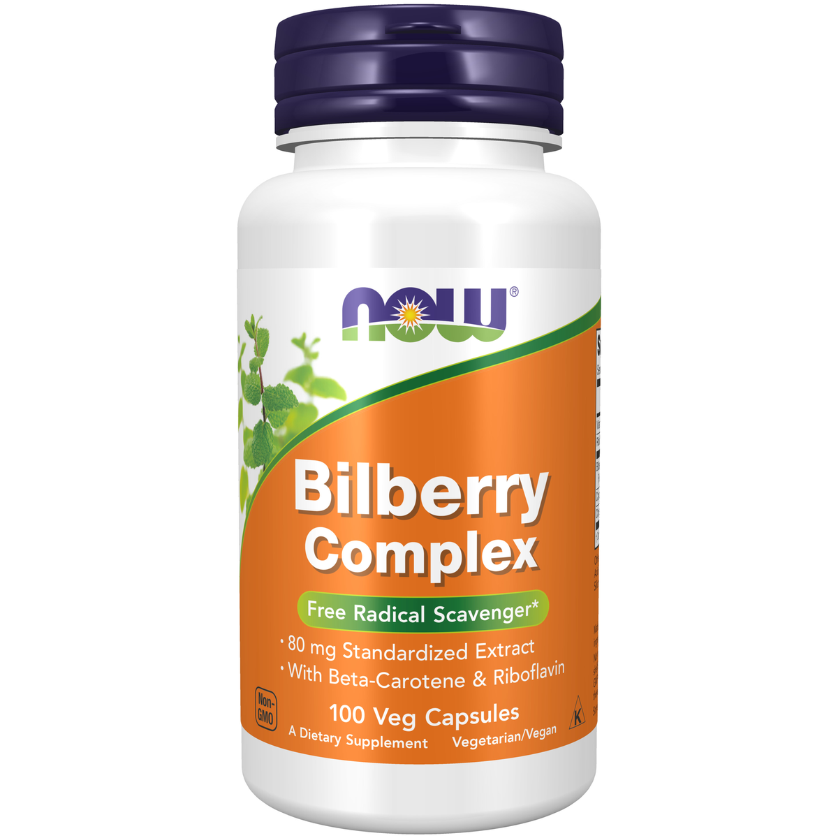 NOW Foods Bilberry Complex - 100 Veg Capsules / borówka czarna kompleks - 100 kapsułek roślinnych