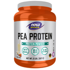 NOW Foods Pea Protein, Vanilla Toffee Powder - 2 lbs. / białko grochu, wanilia i toffi proszek - 2 lb