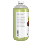 NOW Foods Pure Grapeseed Oil 32 Fl Oz – Left label / Etykieta producenta