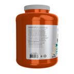 NOW Foods Whey Protein, Creamy Vanilla Powder - 6 lbs. – Left label / Etykieta producenta