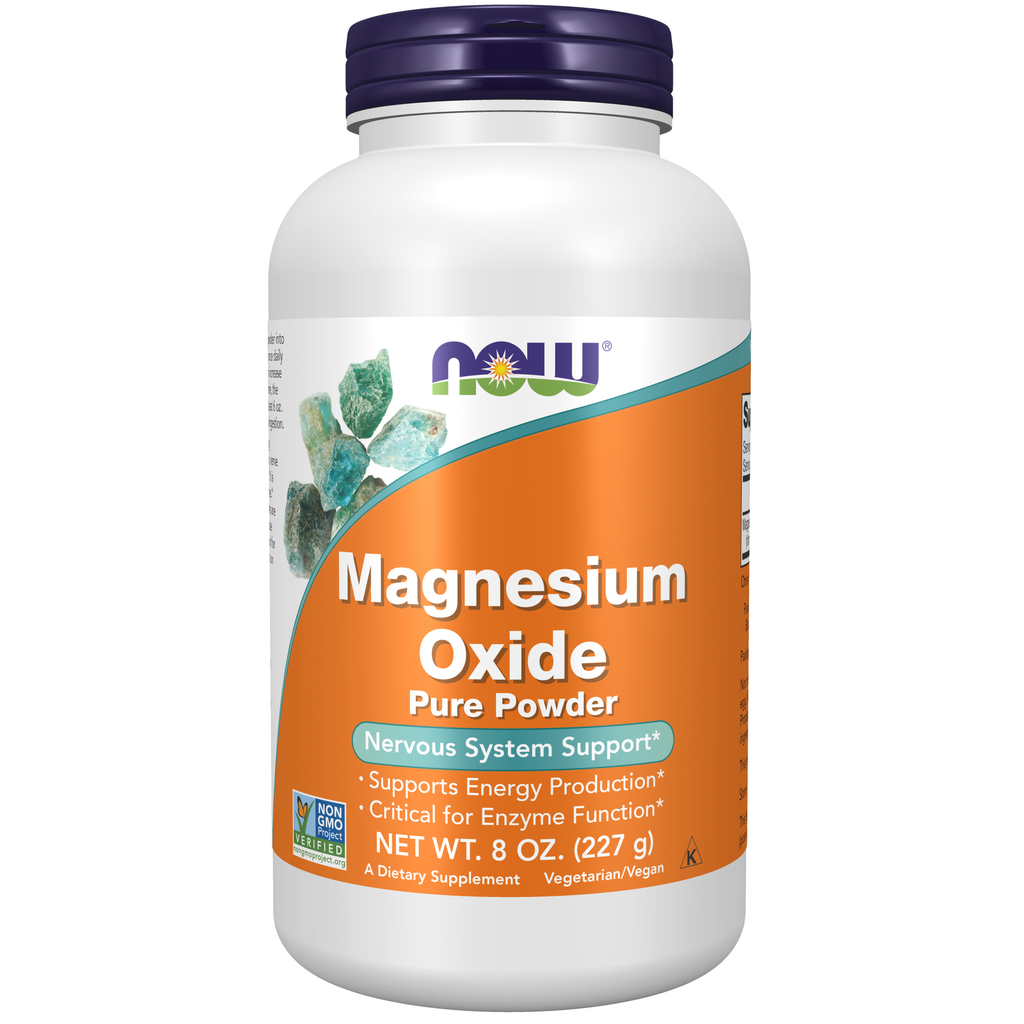 NOW Foods Magnesium Oxide - 8 oz. / tlenek magnezu - 8 oz.
