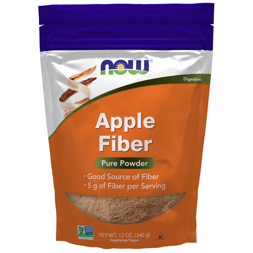 NOW Foods Apple Fiber Powder - 12 oz. / jabłko błonnik proszek - 12 oz.