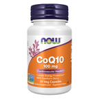 NOW Foods CoQ10 100 mg with Hawthorn Berry - 30 Veg Capsules / CoQ10 100 mg z owocem głogu - 30 kapsułek roślinnych