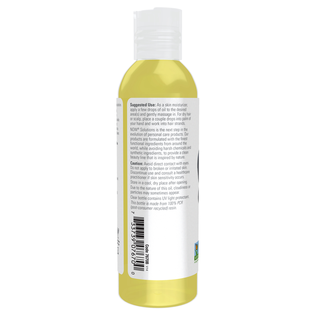 NOW Foods Avocado Oil - 4 fl. oz. – Left label / Etykieta producenta