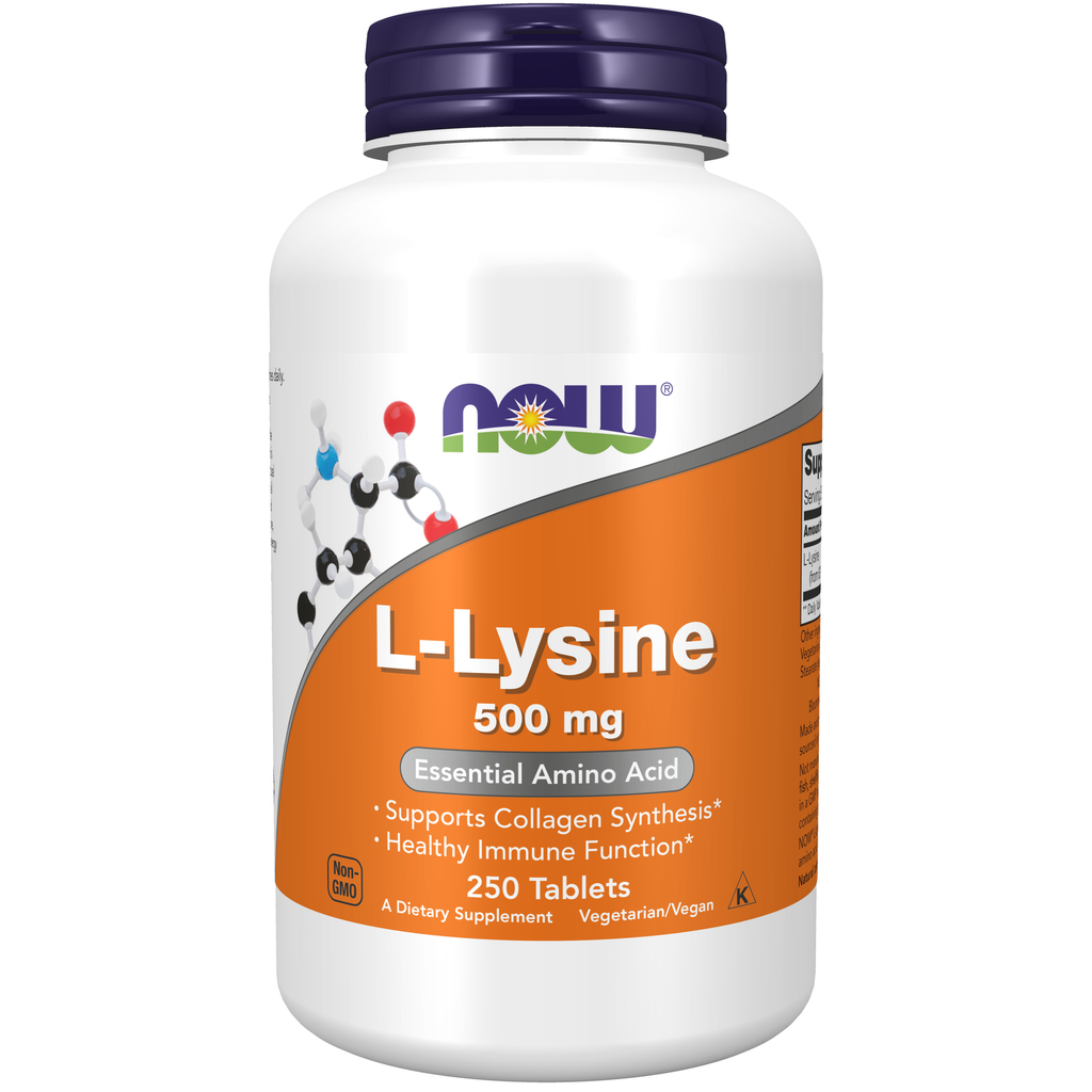 NOW Foods L-Lysine 500 mg - 250 Tablets / L-lizyna 500 mg - 250 tabletek
