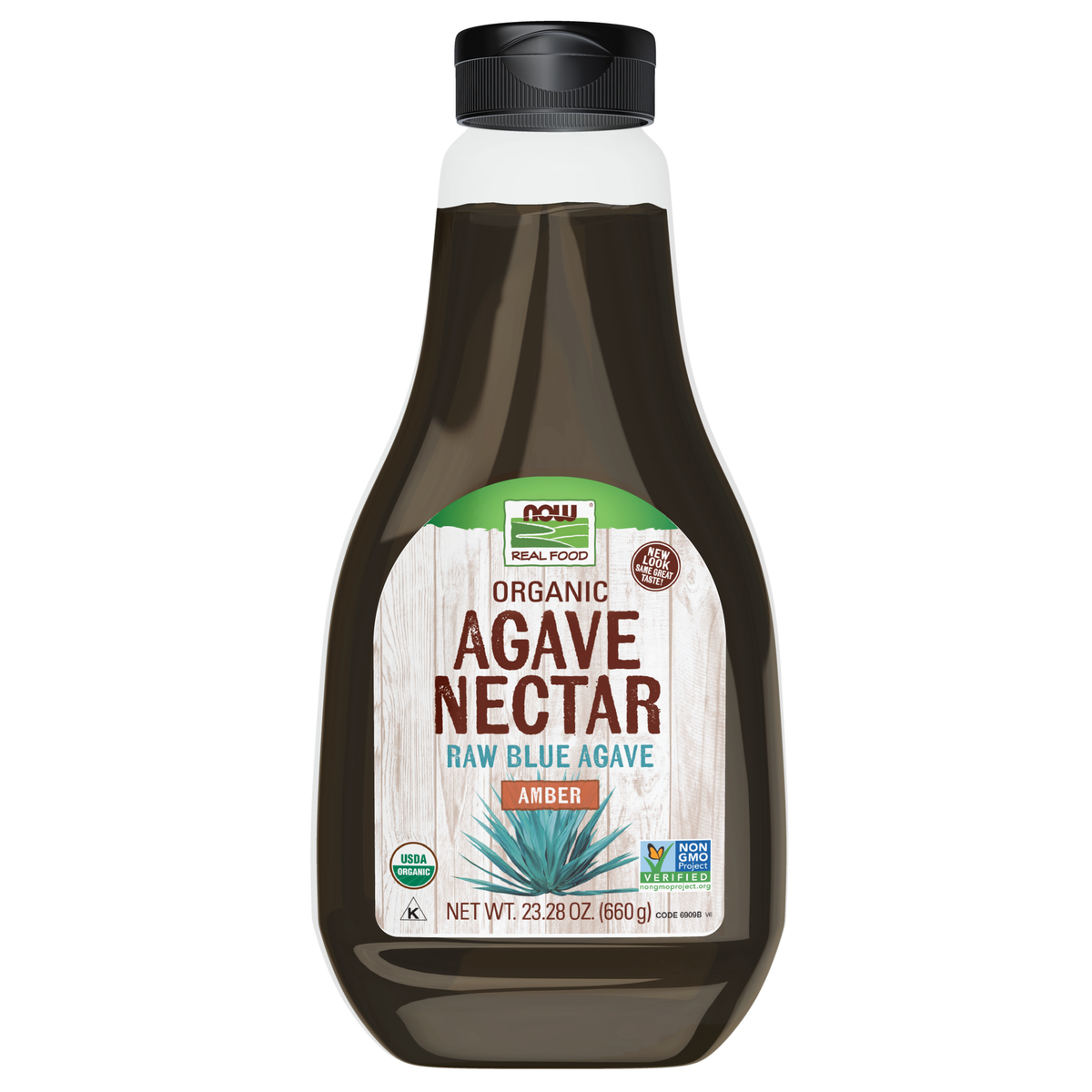 NOW Foods Agave Nectar, Amber & Organic - 23.28 oz. / Agave Nectar, Amber & produkt ekologiczny - 23.28 oz.