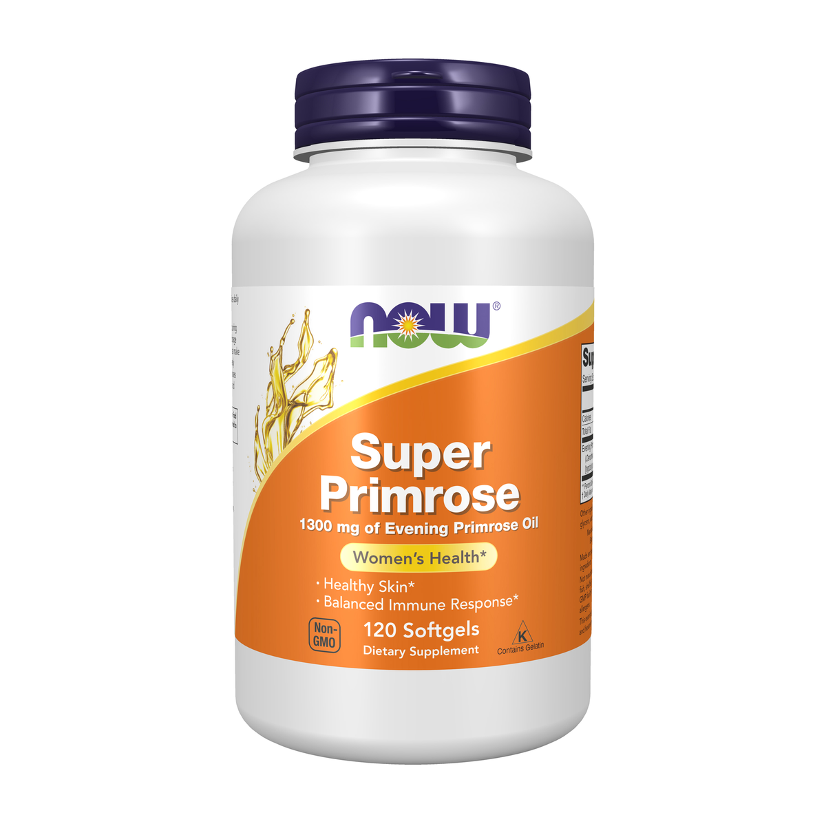 NOW Foods Super Primrose 1300 mg - 120 Softgels / Super Primrose 1300 mg - 120 kapsułek miękkich