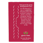 NOW Foods Red Raspberry Tea - 24 Tea Bags – Label details / Etykieta producenta