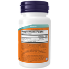 NOW Foods GTF Chromium 200 mcg Yeast Free - 100 Tablets – Label details / Etykieta producenta