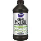 NOW Foods MCT Oil, Organic - 16 fl. oz. / MCT olejek, produkt ekologiczny - 16 fl oz