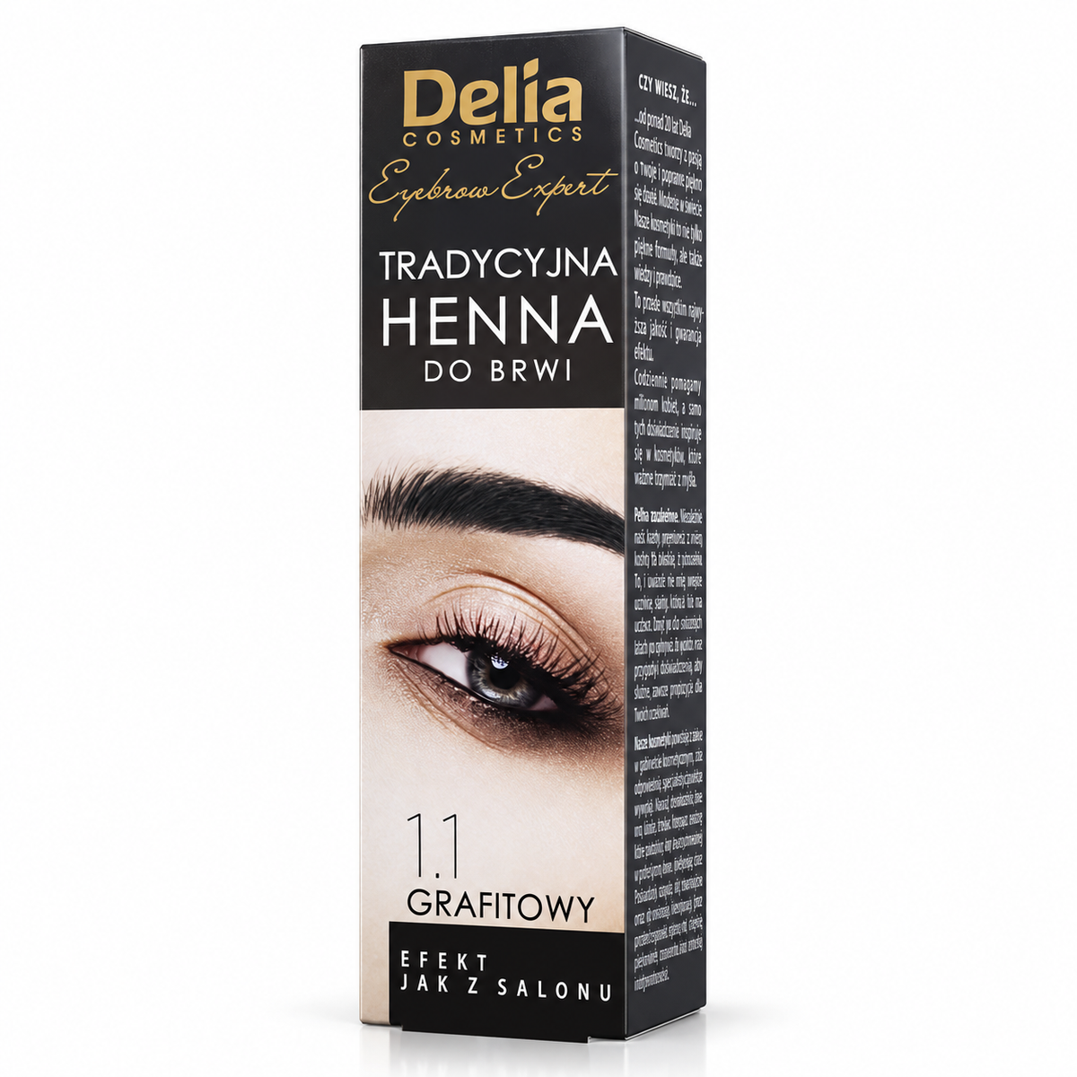 Delia Eyebrow Expert Traditional Tint 1.1 Graphite | Delia Eyebrow Expert Tradycyjna henna do brwi 1.1 Grafitowy