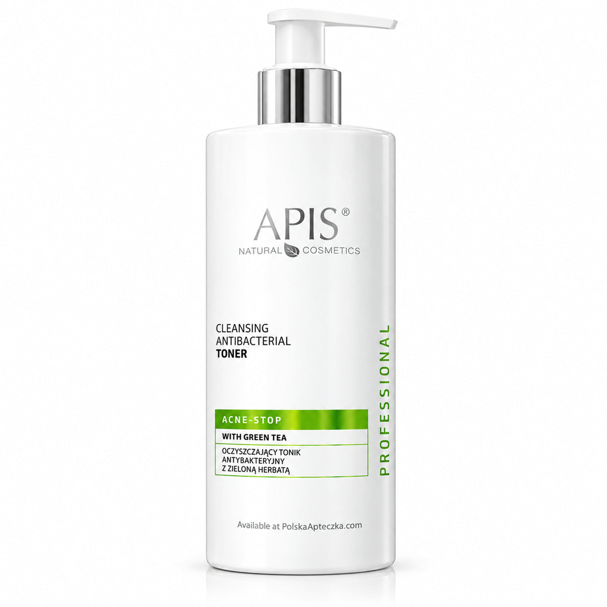 Acne-Stop Green Tea Cleansing Toner, 500 ml – APIS / Acne-Stop Oczyszczający tonik z zieloną herbatą, 500 ml – APIS