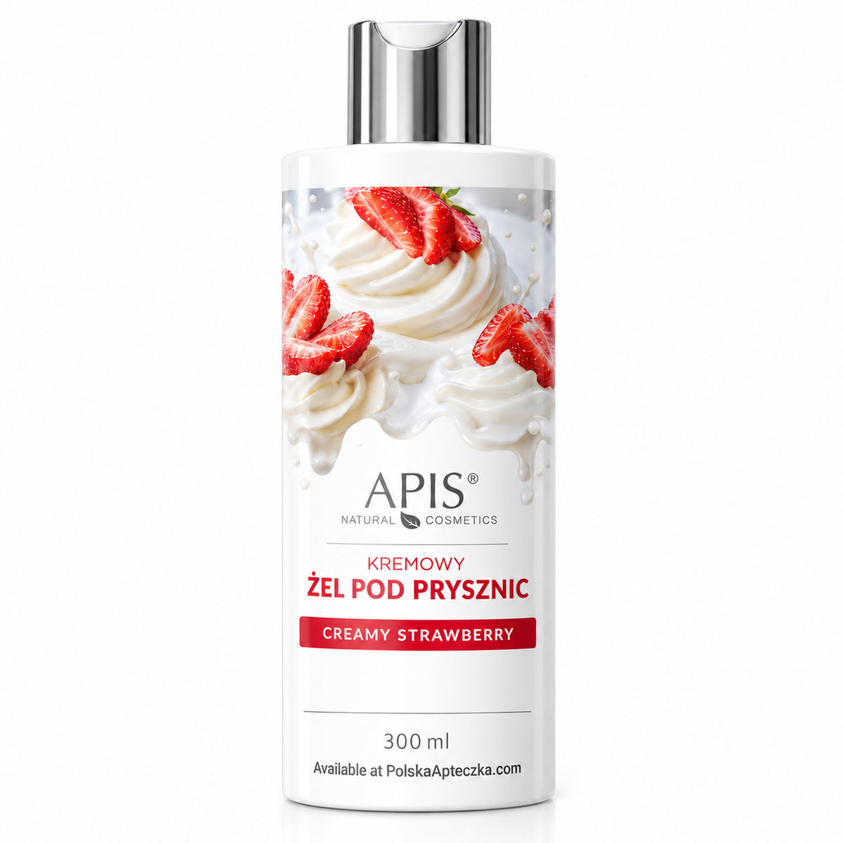 Creamy Strawberry Shower Gel, 300 ml – APIS / Creamy Strawberry Żel pod prysznic Kremowa truskawka, 300 ml – APIS